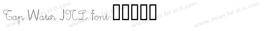 Tap Water JNL font字体转换